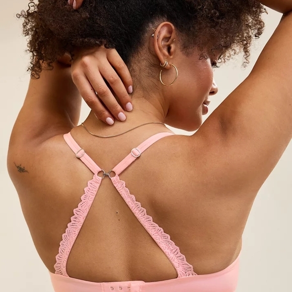 Elegant Pink Women's Bra - Picture 5 of 7